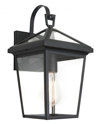 Verona Wall Light Black E27 IP43